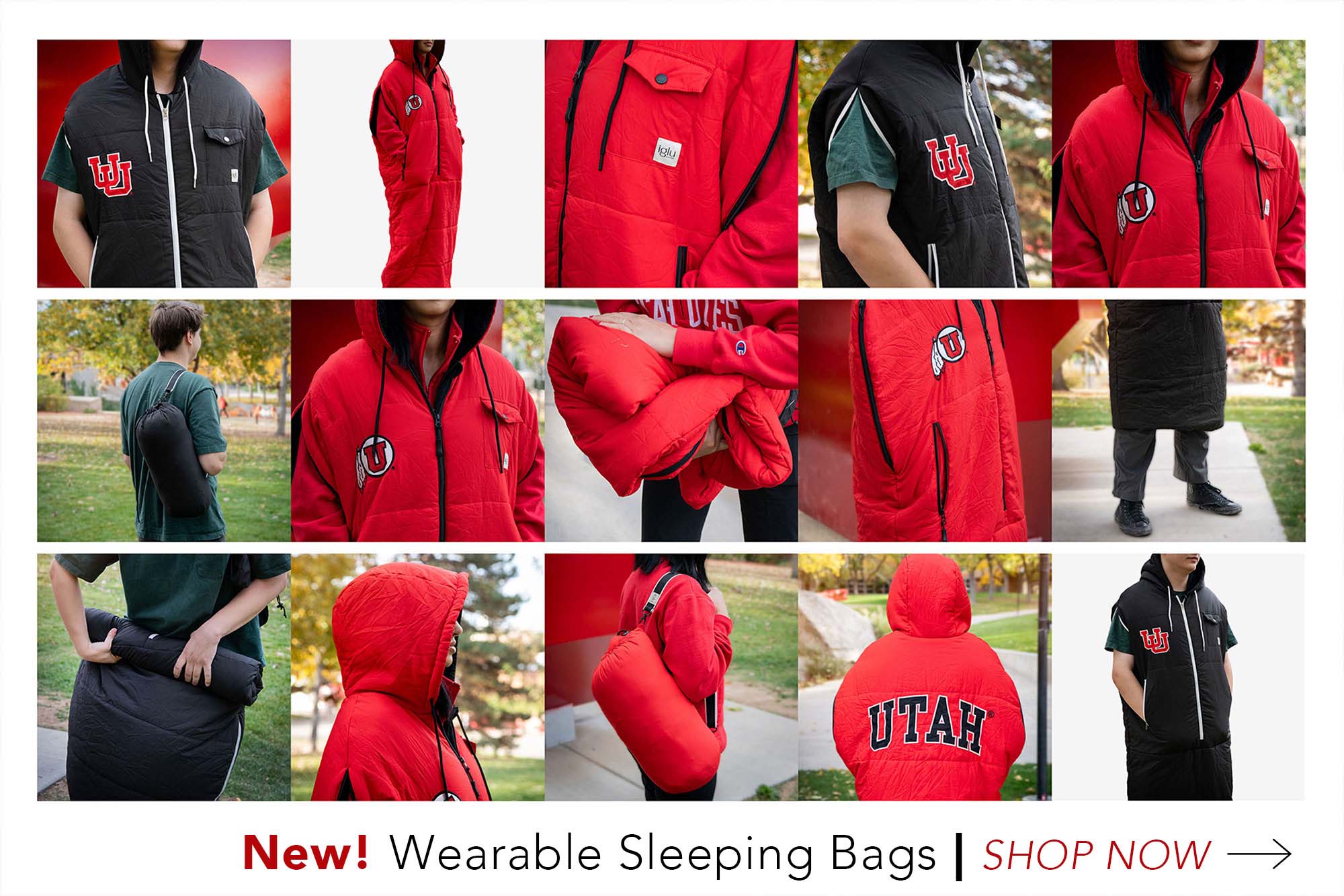 Utah Iglu Original Red Wearable Sleeping Bag